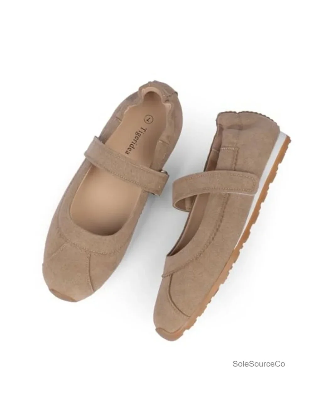 Mary Jane Ballet Sneakers Women Flat Dressy Casual Walking Shoes Adjustable